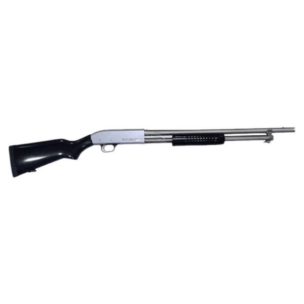 Espingarda Boito BSA 5T 84 Pump Calibre 12 com Coronha PP ou Pistol Grip - Niquelada